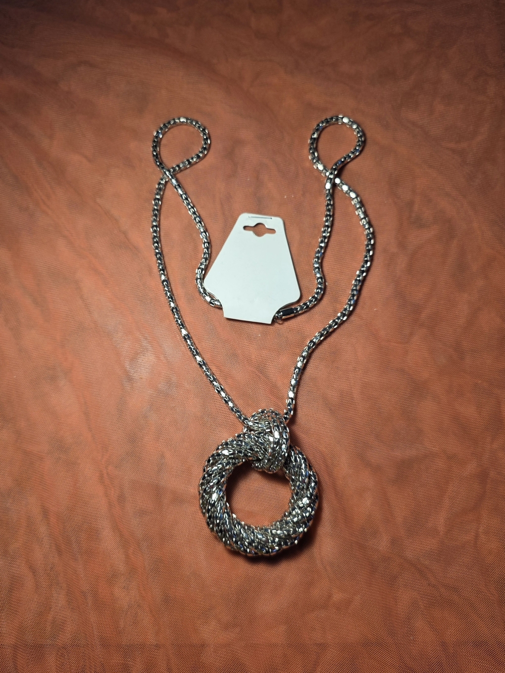 Silver Knot Pendant Necklace - Women Jewelry